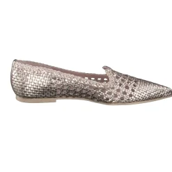 – Loafer-Ballerinas aus Metallicleder Rosé*Pretty Ballerinas Online