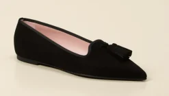 Damen Pretty Ballerinas – Loafer-Ballerinas aus Veloursleder