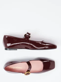 – Mary Janes aus Lackleder Bordeaux*Pretty Ballerinas Sale