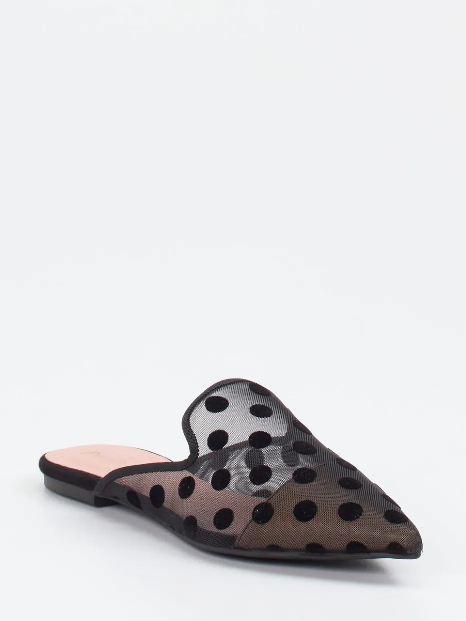 – Mules aus Netz mit Samt-Punkten*Pretty Ballerinas Online