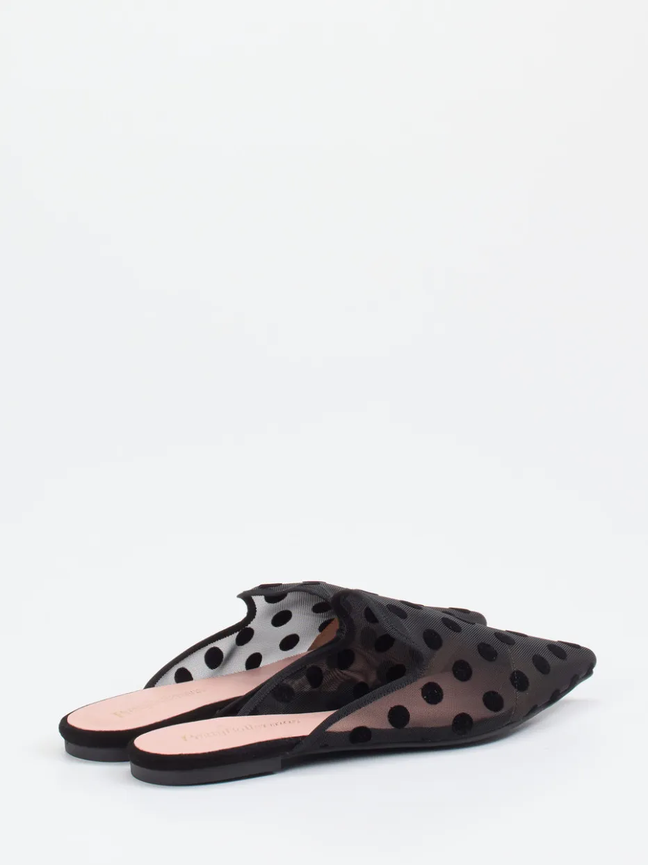 – Mules aus Netz mit Samt-Punkten*Pretty Ballerinas Online