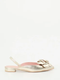 Damen Pretty Ballerinas – Slingback-Ballerinas aus Metallicleder