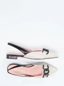 Damen Pretty Ballerinas – Slingback-Ballerinas aus Lammleder Creme