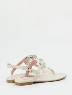 – Zehentrenner aus Lammleder Cremeweiß*Pretty Ballerinas New