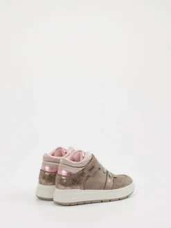 – Mid-Top Sneaker aus Veloursleder Taupe*Primigi