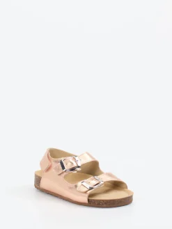 Kinder Primigi – Sandalen aus Metallicleder in Roségold