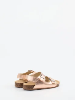 Kinder Primigi – Sandalen aus Metallicleder in Roségold