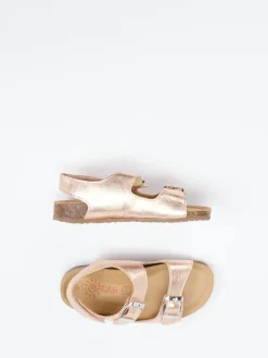 Kinder Primigi – Sandalen aus Metallicleder in Roségold