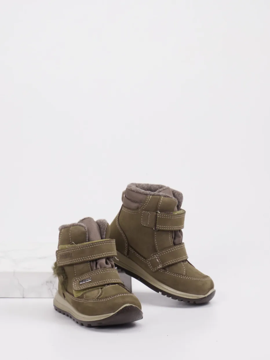 Kinder Primigi – Winterboots aus Leder in Olivgrün