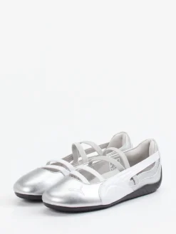 – Ballerinas aus Leder in Metallic-*Puma Online