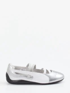 – Ballerinas aus Leder in Metallic-*Puma Online