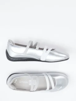 – Ballerinas aus Leder in Metallic-*Puma Online