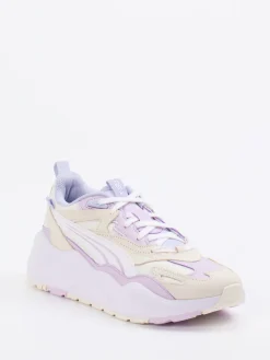 Damen Puma – Chunky Sneaker aus Veloursleder creme