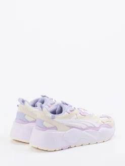 Damen Puma – Chunky Sneaker aus Veloursleder creme