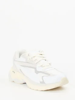 Damen Puma – Chunky Sneaker aus Textil und Wildleder Offwhite