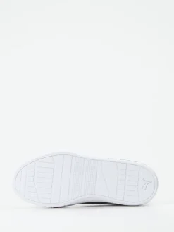 Damen Puma – Low-Top-Sneaker aus Leder mit Silberdetail