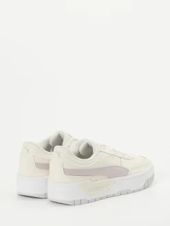 Damen Puma – Platform Sneaker aus Leder in Cremeweiß