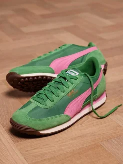 Damen Puma – Retro-Sneaker aus Textil und Veloursleder