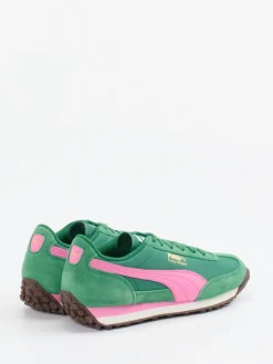 Damen Puma – Retro-Sneaker aus Textil und Veloursleder