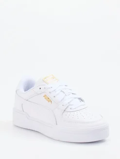 Damen Puma – Sneaker aus Glattleder mit Golddetails