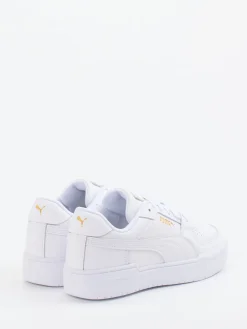 Damen Puma – Sneaker aus Glattleder mit Golddetails