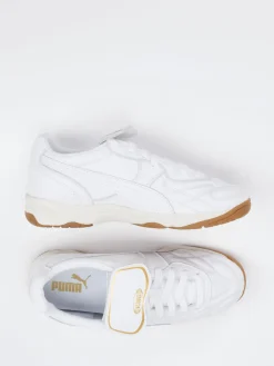 Damen Puma – Sneaker aus Leder in mit Gold-Detail