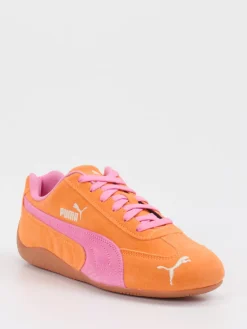 Damen Puma – Sneaker aus Veloursleder Pink