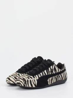 Damen Puma – Sneaker aus Veloursleder und Fellstruktur