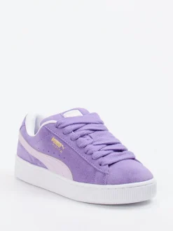 Damen Puma – Sneaker aus Veloursleder Flieder