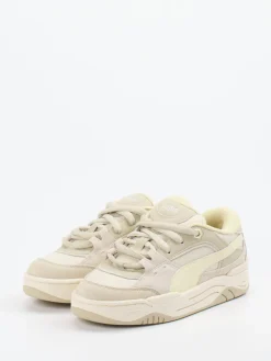 Damen Puma – Sneaker aus Veloursleder Beige