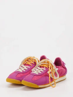 – Retro-Sneaker aus Velour und Textil Pink*Puraai Best