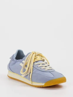 Damen Puraai – Sneaker aus Velour und Textil Hell