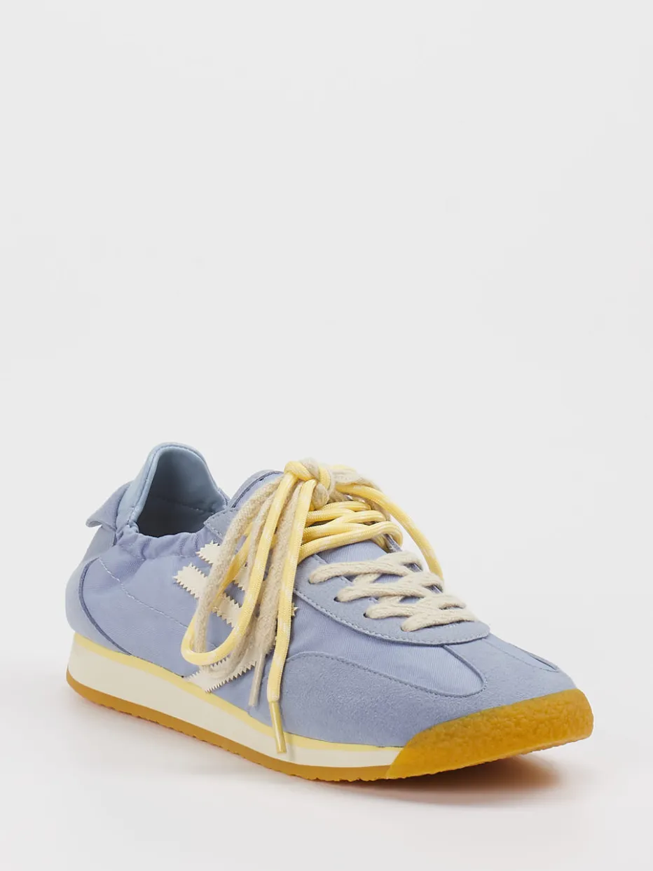 Damen Puraai – Sneaker aus Velour und Textil Hell