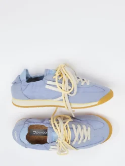 Damen Puraai – Sneaker aus Velour und Textil Hell