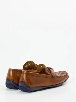 Herren Quarvif – Loafer aus Elchleder cognacfarben