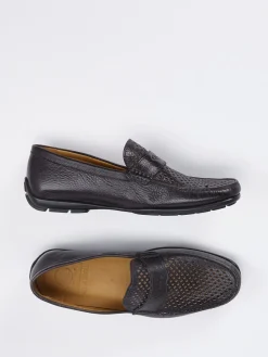 – Loafer aus Elchleder mit Perforation*Quarvif Sale