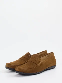 – Loafer aus Veloursleder Cognac*Quarvif Best