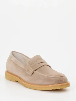 Herren Quarvif – Loafer aus Ziegenleder in Taupe