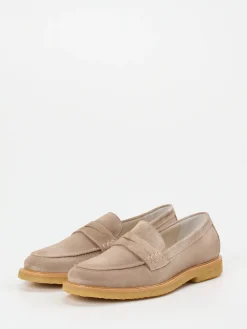 Herren Quarvif – Loafer aus Ziegenleder in Taupe