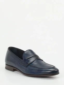 Herren Quarvif – Penny Loafer aus Pferdeleder Nacht