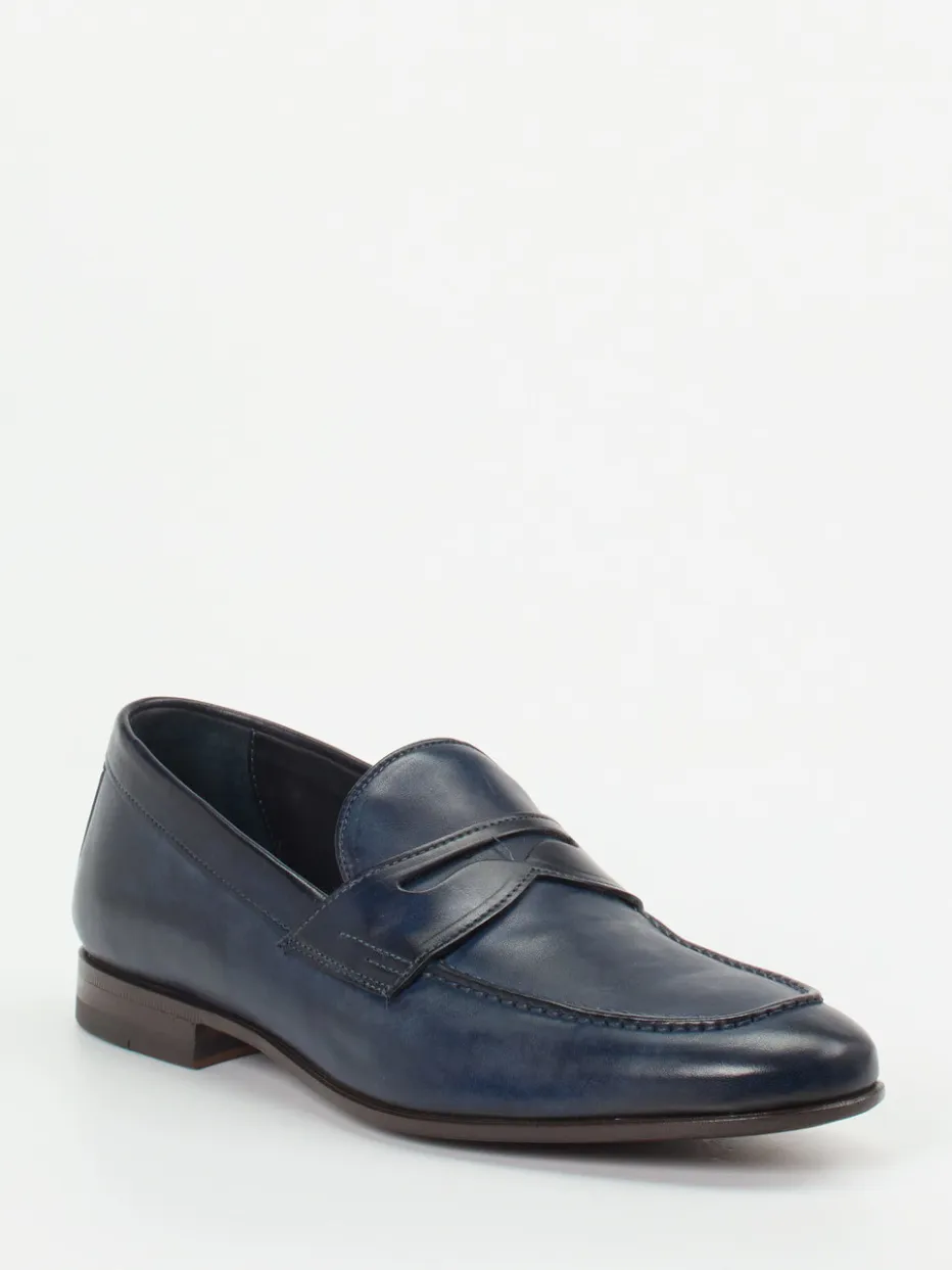 Herren Quarvif – Penny Loafer aus Pferdeleder Nacht