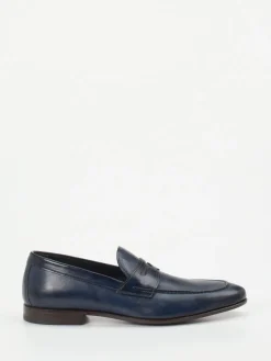 Herren Quarvif – Penny Loafer aus Pferdeleder Nacht