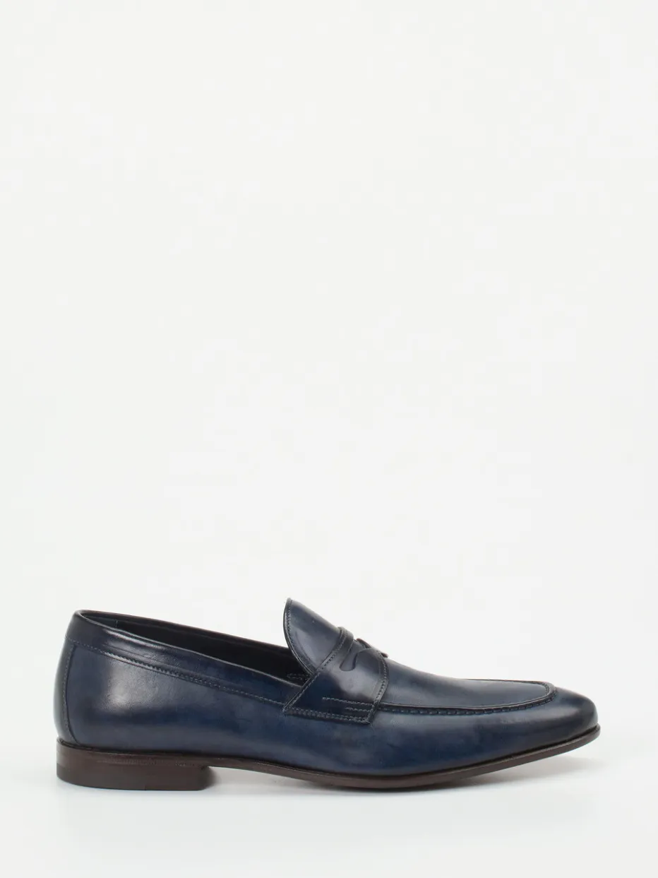 Herren Quarvif – Penny Loafer aus Pferdeleder Nacht