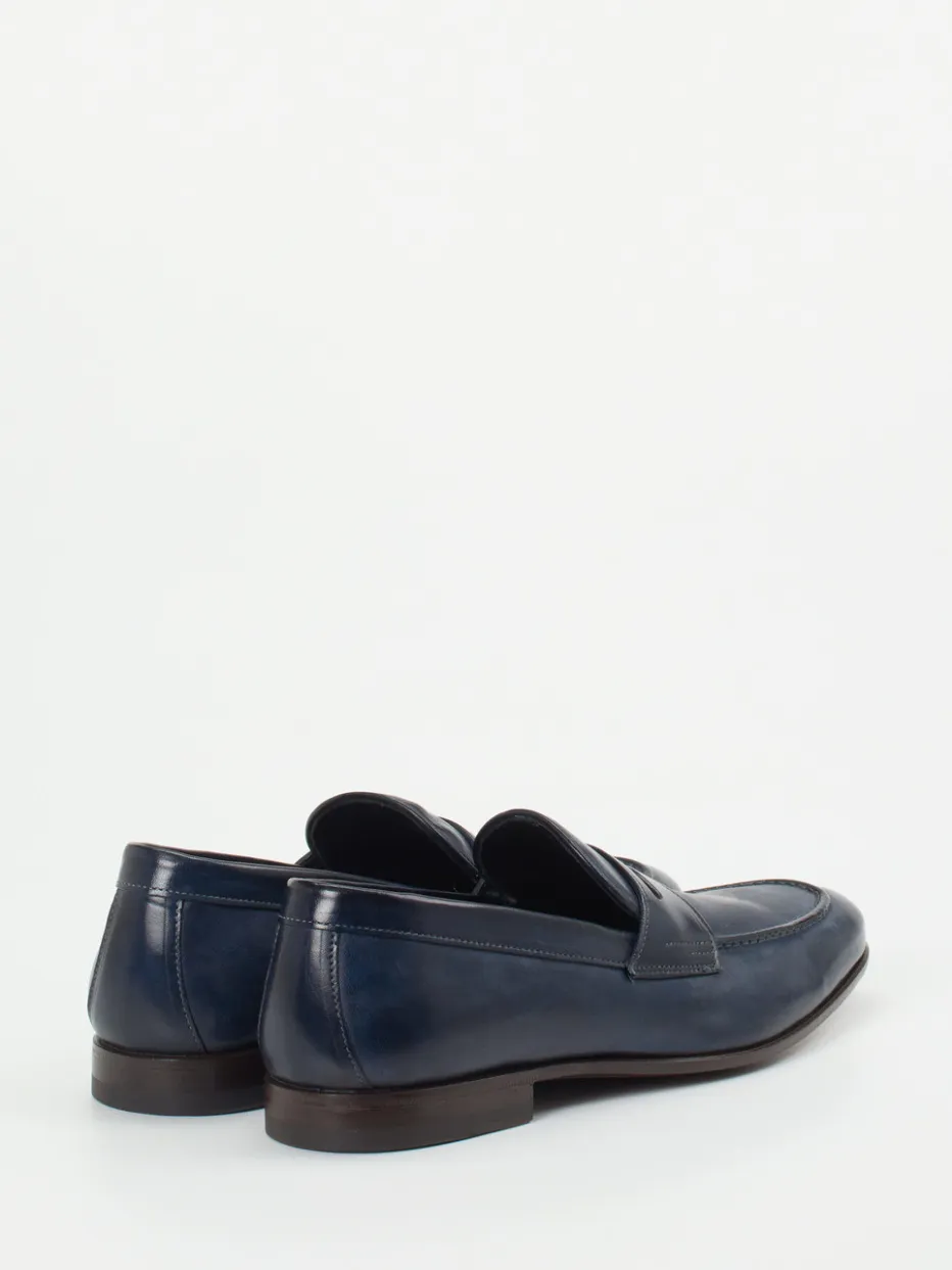 Herren Quarvif – Penny Loafer aus Pferdeleder Nacht
