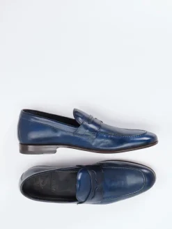 Herren Quarvif – Penny Loafer aus Pferdeleder Nacht