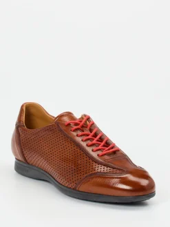 Herren Quarvif – Schnürschuh aus Hirschleder cognac