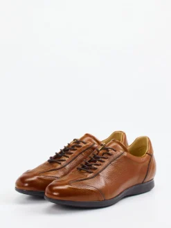 Herren Quarvif – Schnürschuh aus Hirschleder cognac