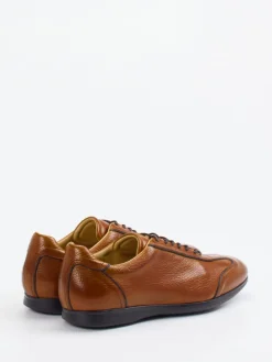 Herren Quarvif – Schnürschuh aus Hirschleder cognac