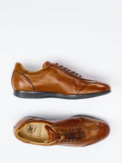 Herren Quarvif – Schnürschuh aus Hirschleder cognac