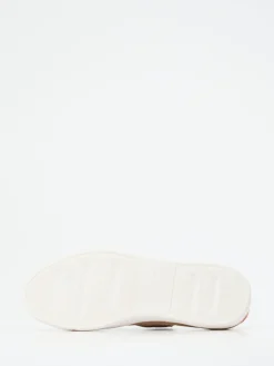 – Sneaker aus Ziegenleder in Taupe-Orange*Quarvif